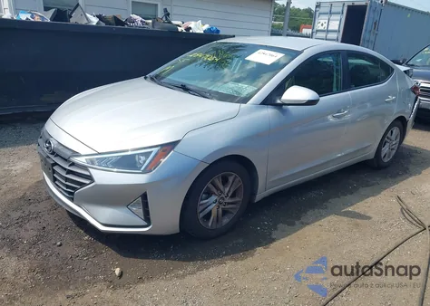 2019 Hyundai Elantra Sel z USA, uszkodzony, nr VIN 5NPD84LF1KH480816